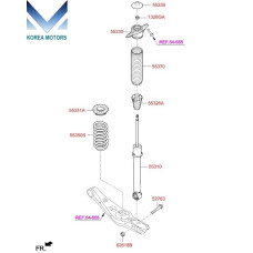 mobis rear shock absorber for hyundai tucson 2018-21